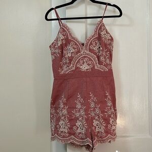 Embroidered Romper